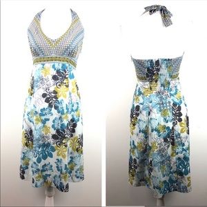 Athleta - pack everywhere halter floral dress